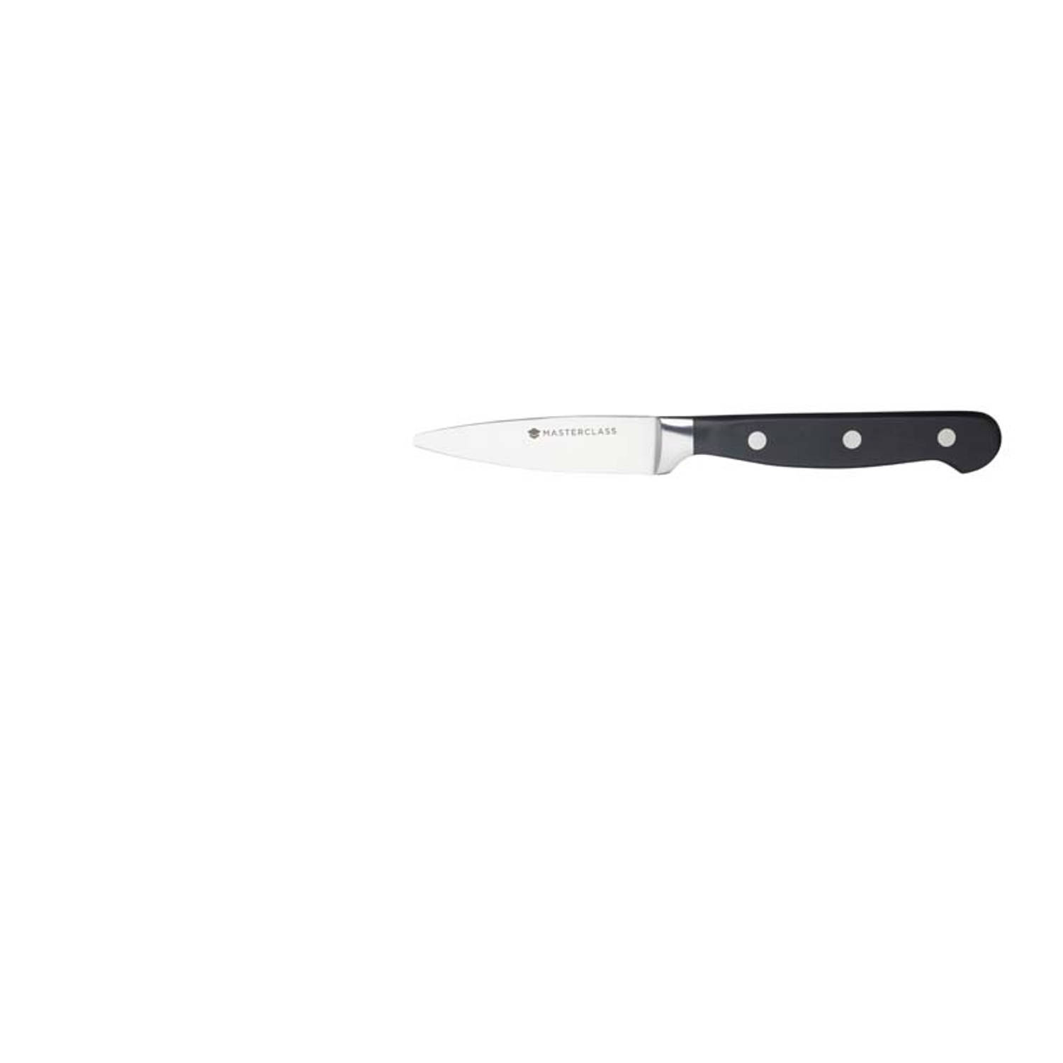 MasterClass Schilmes 9cm, Afgeronde punt Tipless RVS Lemmet Paring Knife MasterClass Tipless