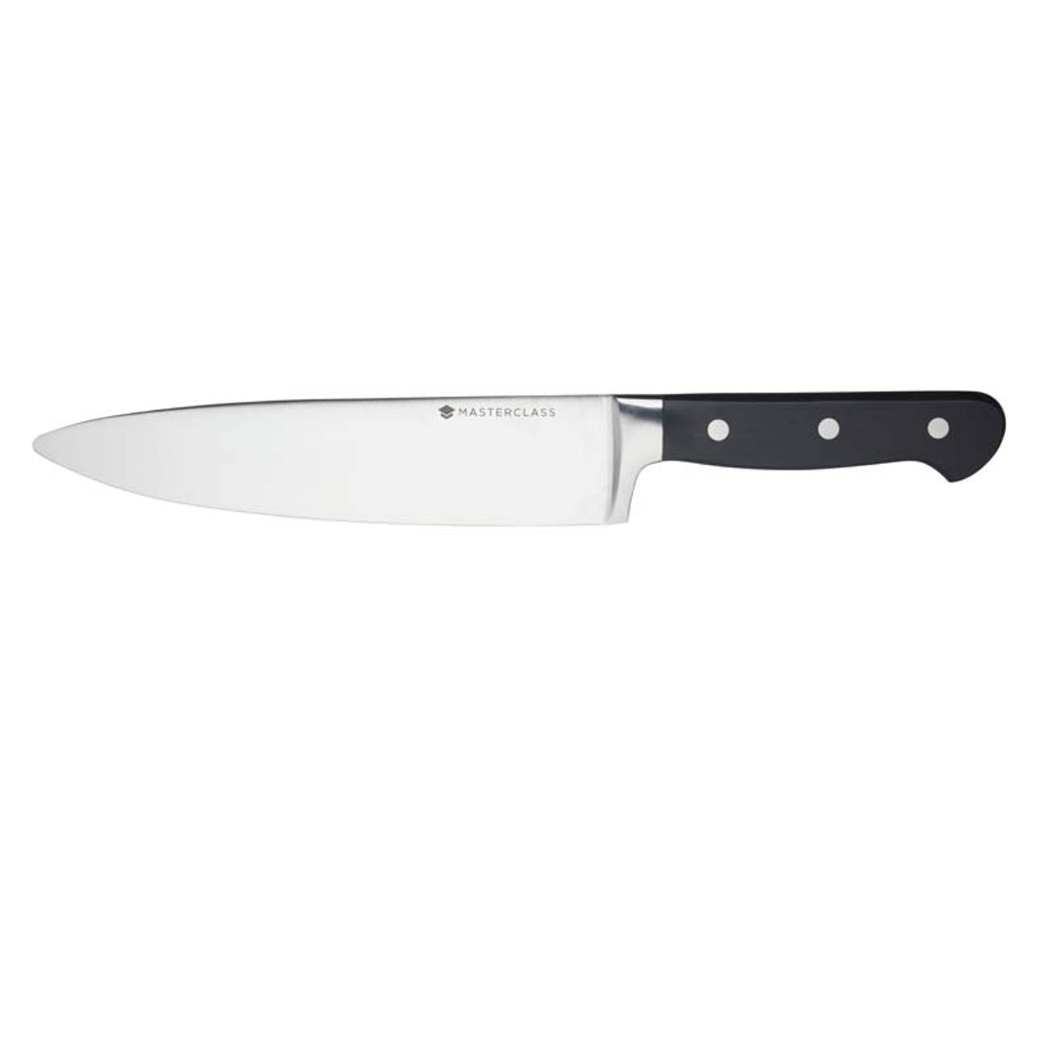Koksmes 20cm, Afgeronde punt - Tipless - RVS Lemmet - Chefs Knife - MasterClass | Tipless