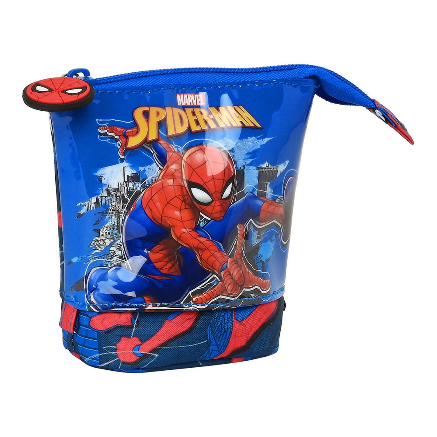 Potloodetui Spiderman Great Power Rood Blauw (8 x 19 x 6 cm)
