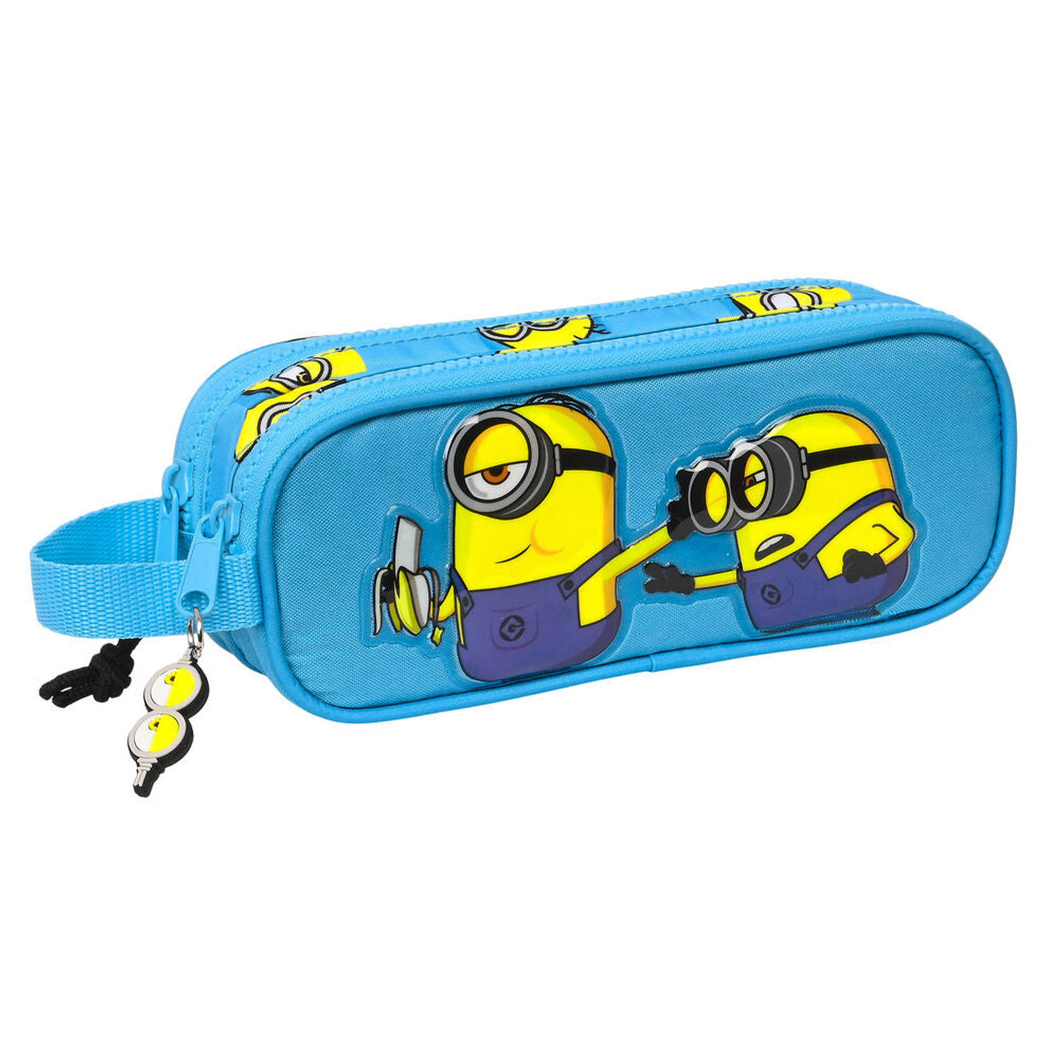 Pennenetui met 2 vakken Minions Minionstatic Blauw (21 x 8 x 6 cm)