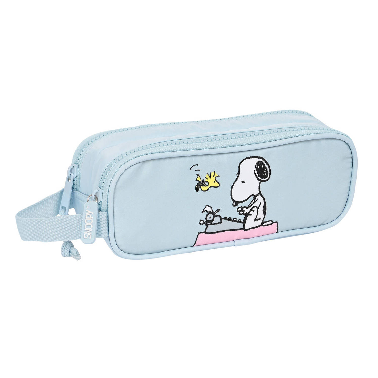 Pennenetui met 2 vakken Snoopy Imagine Blauw (21 x 8 x 6 cm)