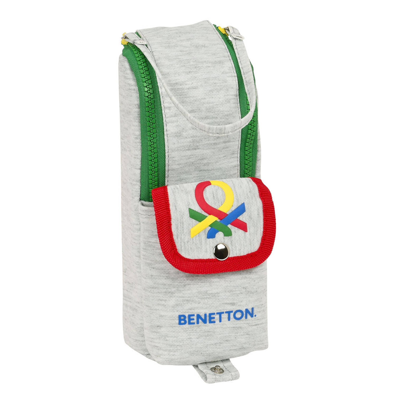 Schoolpennenzak Benetton Pop Grijs (6 x 21 x 6 cm)