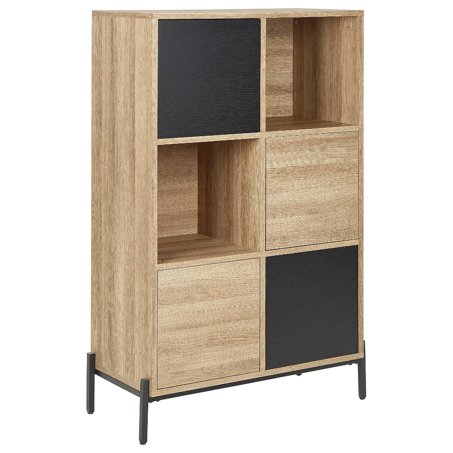 Beliani MOINES - Bookcase - Lichte houtkleur - MDF