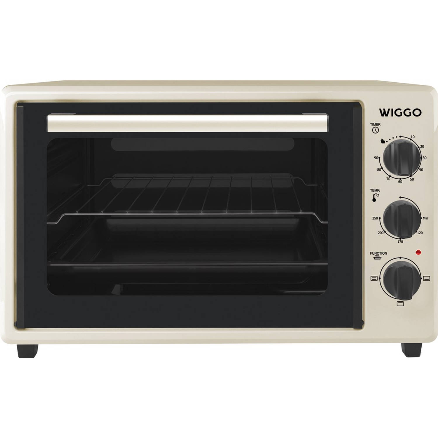 Wiggo WMO-E353(C) Vrijstaande oven 35 liter Creme