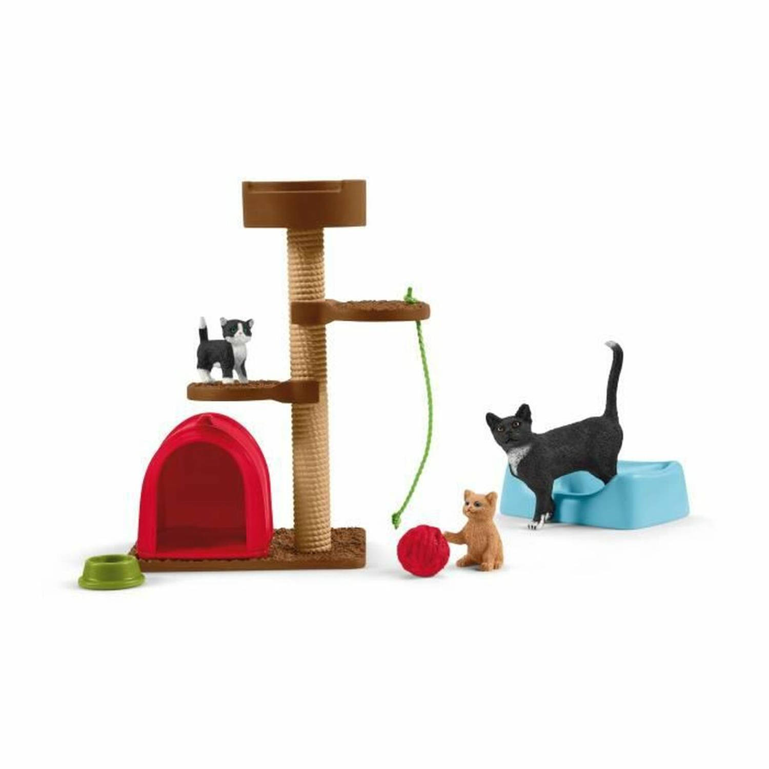 Playset Schleich Playtime for cute cats Katten Plastic
