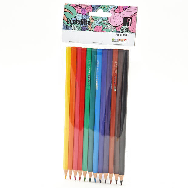 Kleurpotloden set - multi kleuren - 24x stuks - tekenen voor kinderen - Kleurpotlood