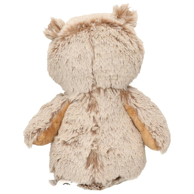 Uil vogel bruin knuffel van zachte pluche - 17 cm zittend - Vogel knuffels