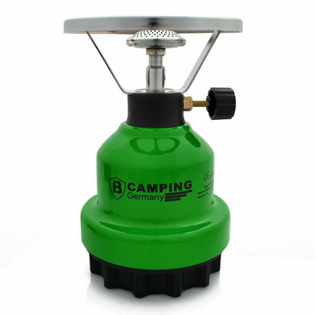 Camping kookstel metaal groen incl. 2x gas navulling priktank 190 gram - Kookbranders