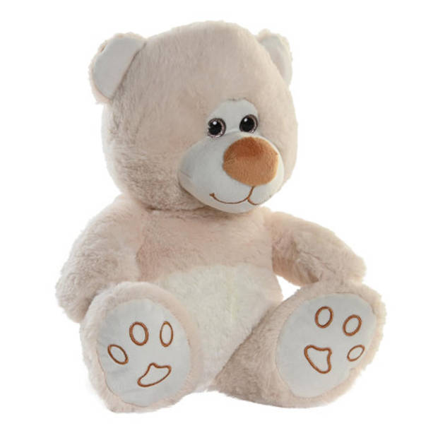 Teddybeer knuffeldier van zachte pluche - 30 cm zittend - beige - Knuffelberen