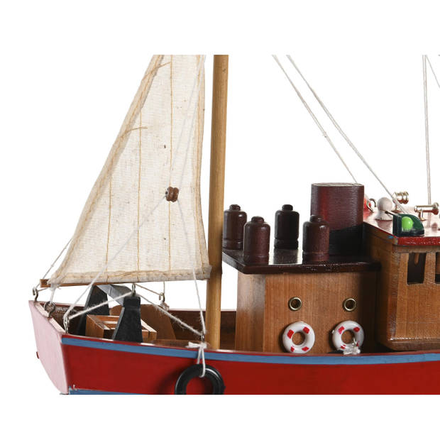 Items Vissersboot schaalmodel - Hout - 40 x 13 x 35 cm - Maritieme boten decoraties voor binnen - Beeldjes