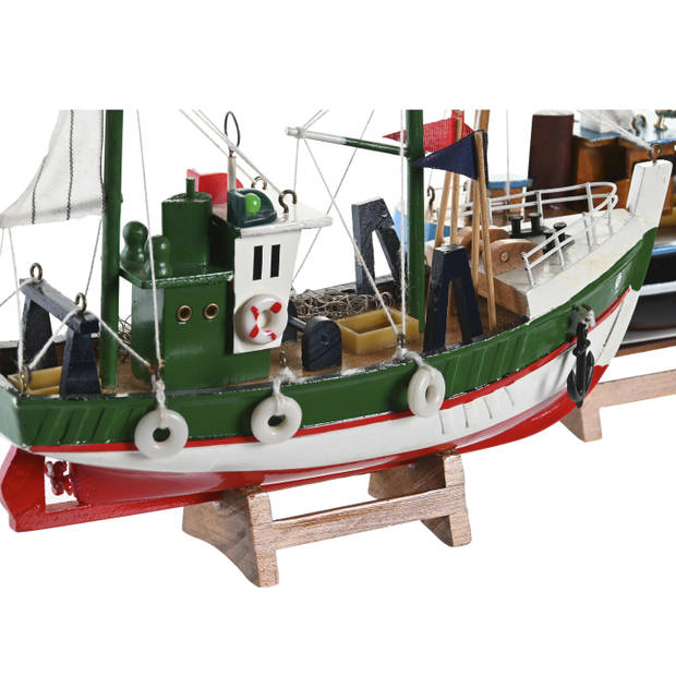 Items Vissersboot schaalmodel - Hout - 23 x 7 x 18 cm - Maritieme boten decoraties voor binnen - Beeldjes