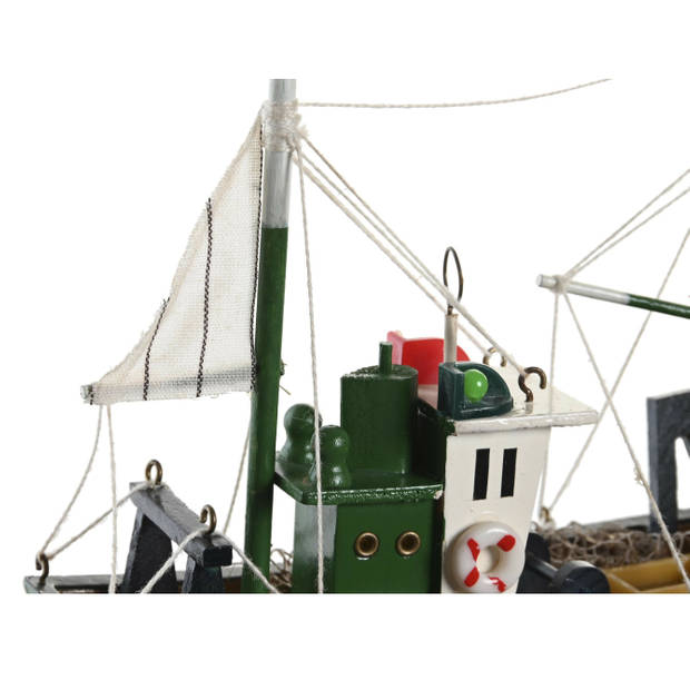 Items Vissersboot schaalmodel - Hout - 23 x 7 x 18 cm - Maritieme boten decoraties voor binnen - Beeldjes