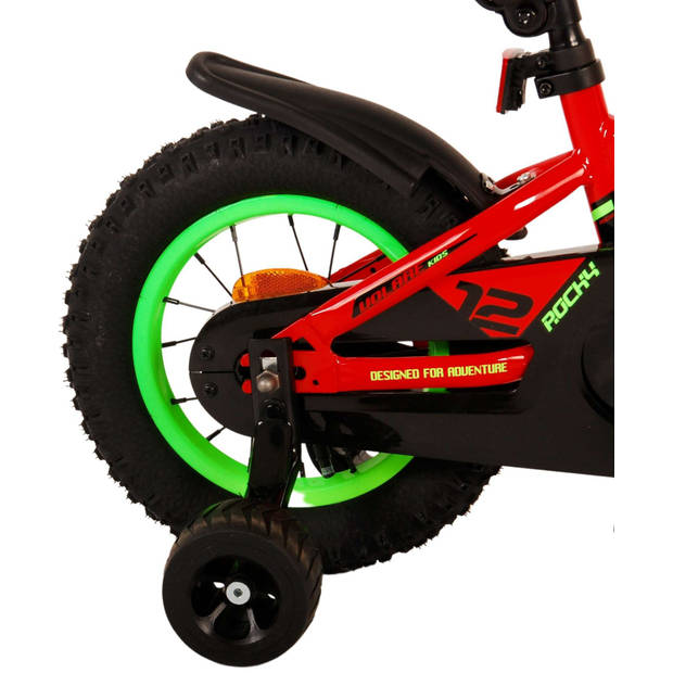 Volare Jongensfiets Rocky 12 Inch 20 cm Jongens Terugtraprem Rood