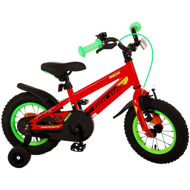 Volare Jongensfiets Rocky 12 Inch 20 cm Jongens Terugtraprem Rood