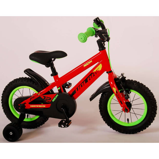 Volare Jongensfiets Rocky 12 Inch 20 cm Jongens Terugtraprem Rood