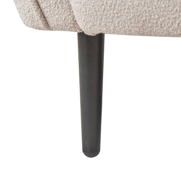 Beliani CHEVANNES - Chaise longue-Beige-Bouclé