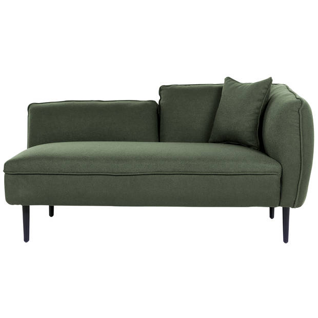 Beliani CHEVANNES - Chaise longue-Groen-Bouclé