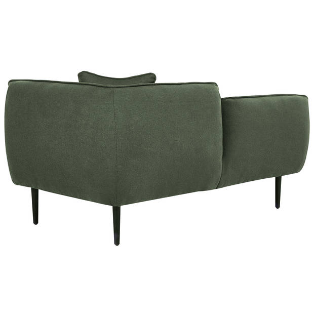 Beliani CHEVANNES - Chaise longue-Groen-Bouclé