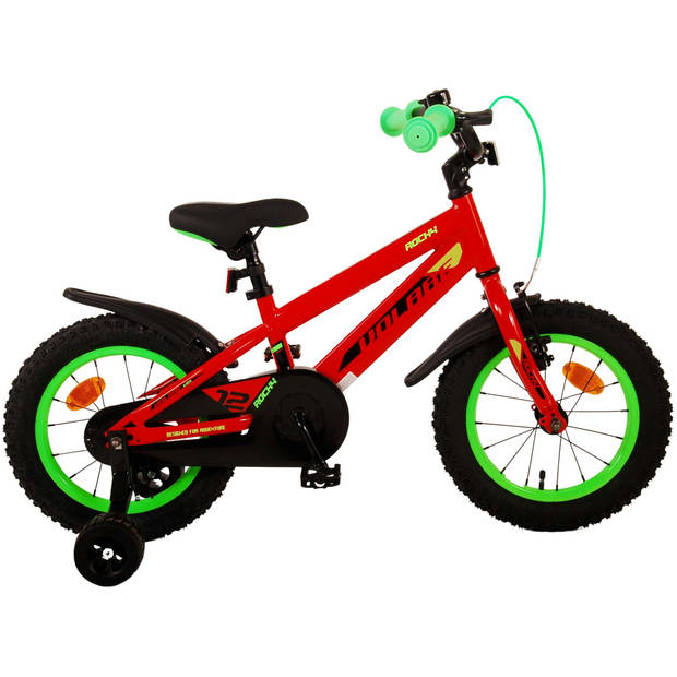 Volare Jongensfiets Rocky 14 Inch 21,5 cm Jongens Terugtraprem Rood