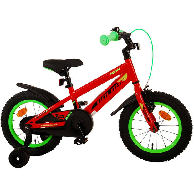 Volare Jongensfiets Rocky 14 Inch 21,5 cm Jongens Terugtraprem Rood