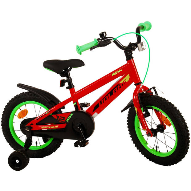 Volare Jongensfiets Rocky 14 Inch 21,5 cm Jongens Terugtraprem Rood