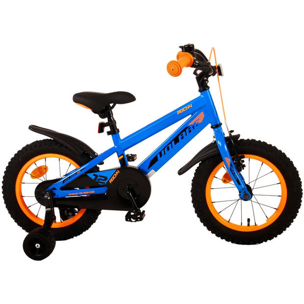 Volare Jongensfiets Rocky 14 Inch 21,5 cm Jongens Terugtraprem Blauw