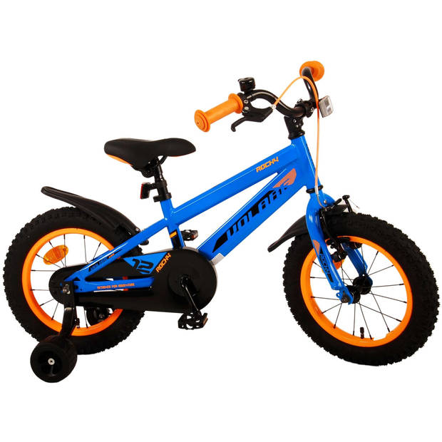 Volare Jongensfiets Rocky 14 Inch 21,5 cm Jongens Terugtraprem Blauw