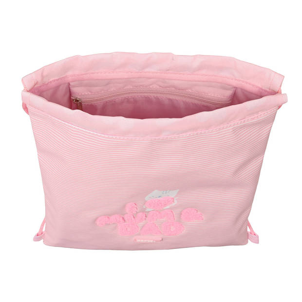 Rugtas met Koordjes Safta Love Roze (26 x 34 x 1 cm)