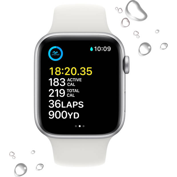 Apple Watch SE 2022 4G- 40 mm - Zilver Aluminium