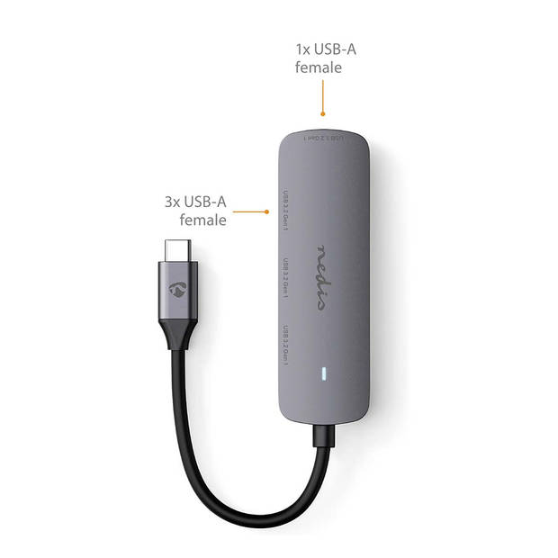 Nedis USB-Hub - CCGB64220GY01