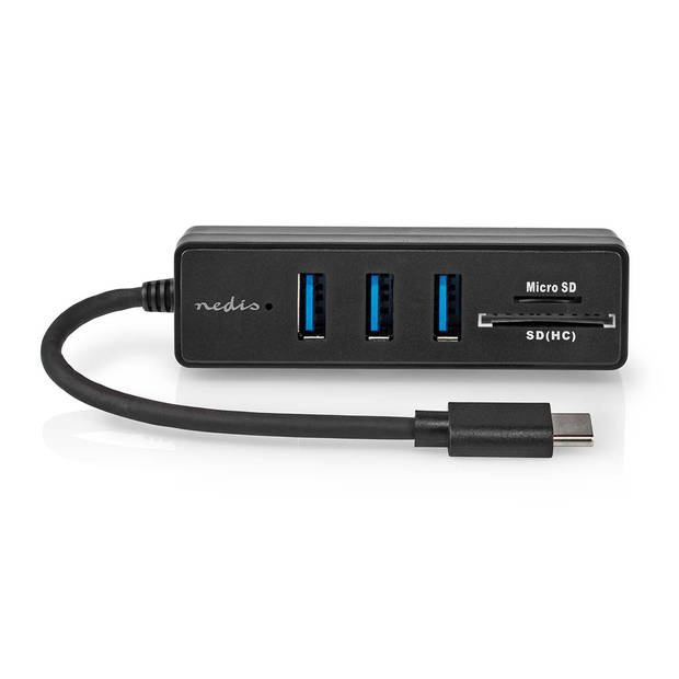 Nedis USB-Hub - CCGB64250BK01 - Zwart