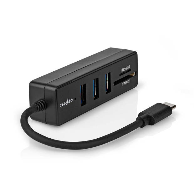 Nedis USB-Hub - CCGB64250BK01 - Zwart