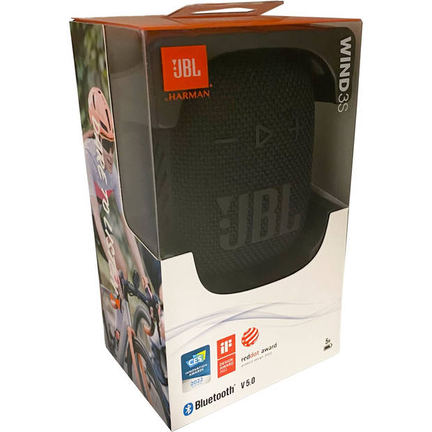 JBL Wind 3S - Draagbare Mini Bluetooth Speaker - Stuurbevestiging - IP67 Waterdicht