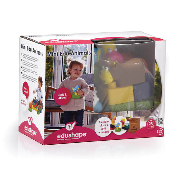 Edushape Mini Edu Dieren Set 6 Dieren + 22 Blokken