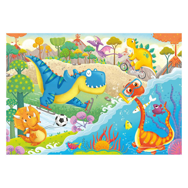 Ravensburger Kinderpuzzel 2 x 12 stukjes Lievelingsdino's