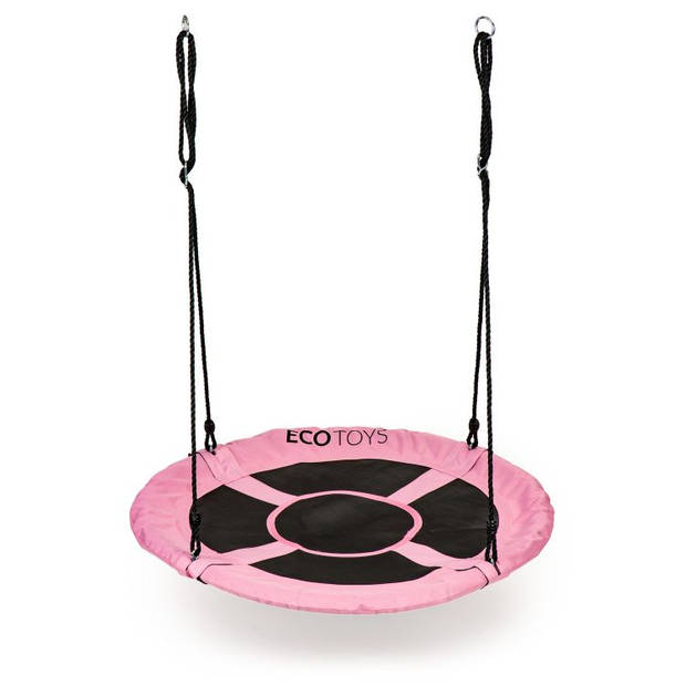 Nestschommel Buitenspeelgoed 100 cm roze tot 100kg voor kinderen en volwassenen