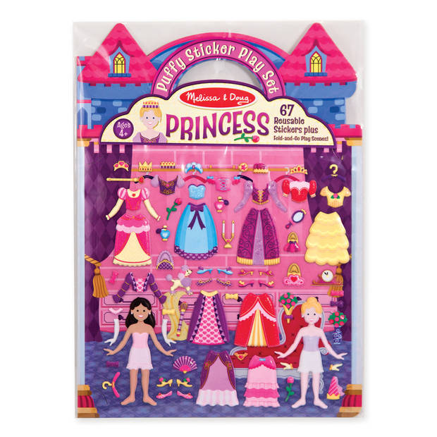 Melissa & Doug Herbruikbare Extradikke Stickers Prinsessen