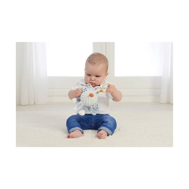 Dolce Toys baby speelgoed Primo knuffel Pauw Peter - 19 cm - kraamcadeau meisje / jongen - 0 jaar / 6 maanden