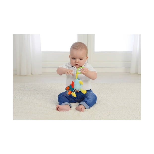 Dolce Toys baby speelgoed Classic pauw Pierre - 19 cm - kraamcadeau meisje / jongen - 0 jaar / 6 maanden