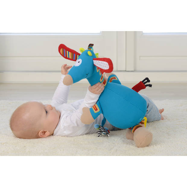 Dolce Toys speelgoed Classic muzikale activiteitenknuffel giraf - 36 cm