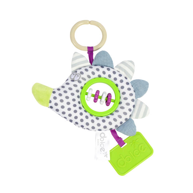 Dolce Toys speelgoed Primo activiteitenhanger egel Henri - 21 cm