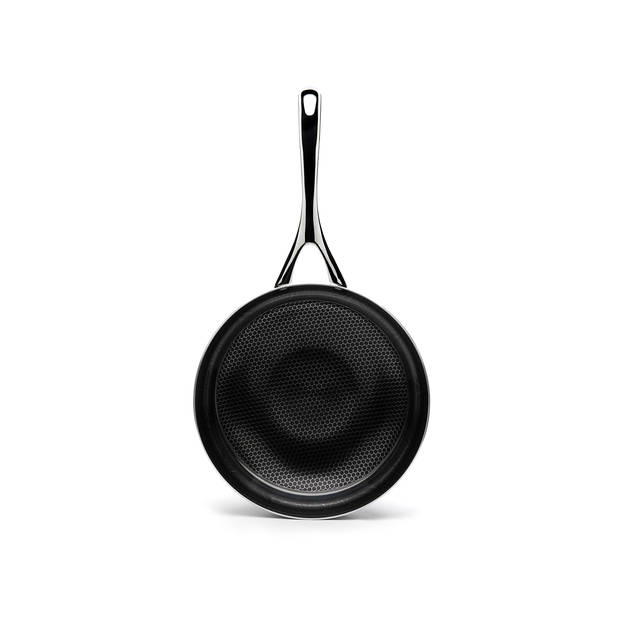 Crowd Cookware – Blackbeard braadpan Ø24 cm - RVS - Honeycomb structuur - Geschikt voor alle warmtebronnen