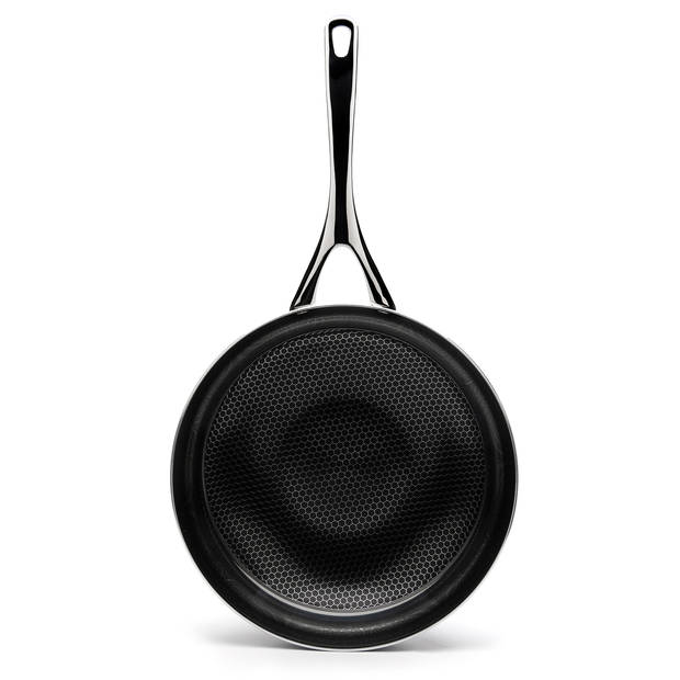Crowd Cookware – Blackbeard braadpan Ø28 cm - RVS - Honeycomb structuur - Geschikt voor alle warmtebronnen