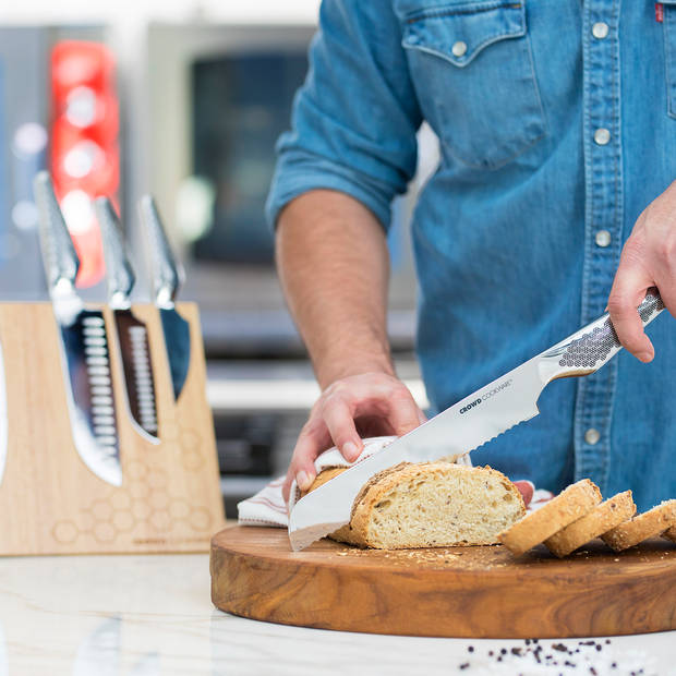 Crowd Cookware – Wigbold 3-delige Messenset - Premium Duits Staal - Incusief Slijpsteen