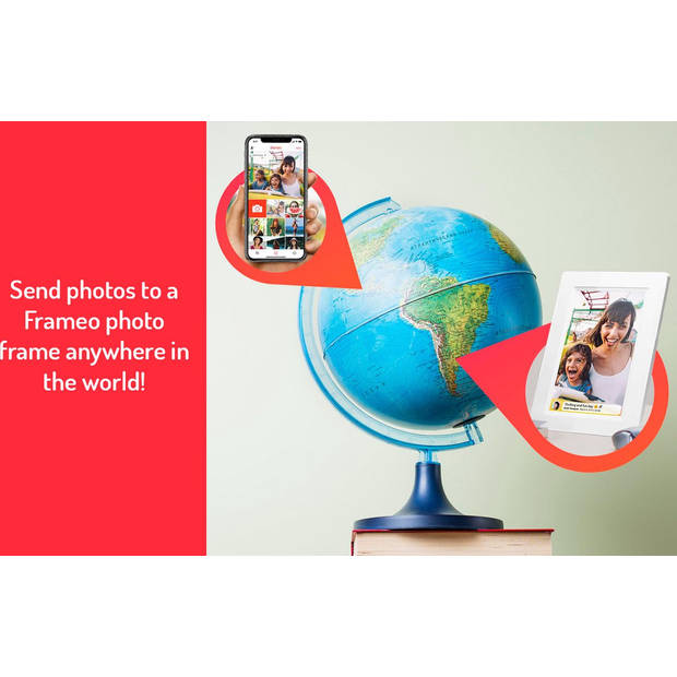 Denver Digitale Fotolijst - 10.1 inch - Flat Design - Frameo App - WiFi - 16GB - PFF1021W