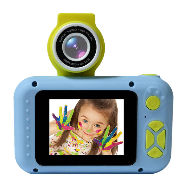 Denver Kindercamera FULL HD - Camera Voor & Achter - 40MP - Speelgoed Fototoestel - KCA1350 - Blauw