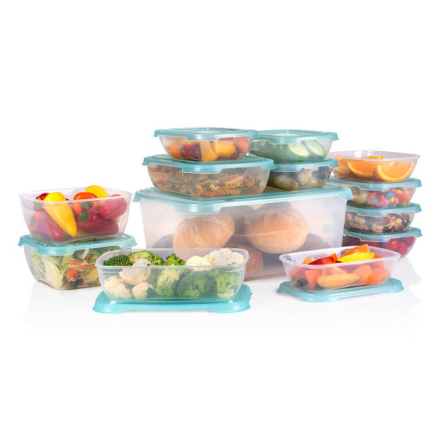 alpina Vershoudbakjes Set met Deksel 13 Stuks - Meal Prep Bakjes - Diepvriesbakjes - Vaatwasserbestendig