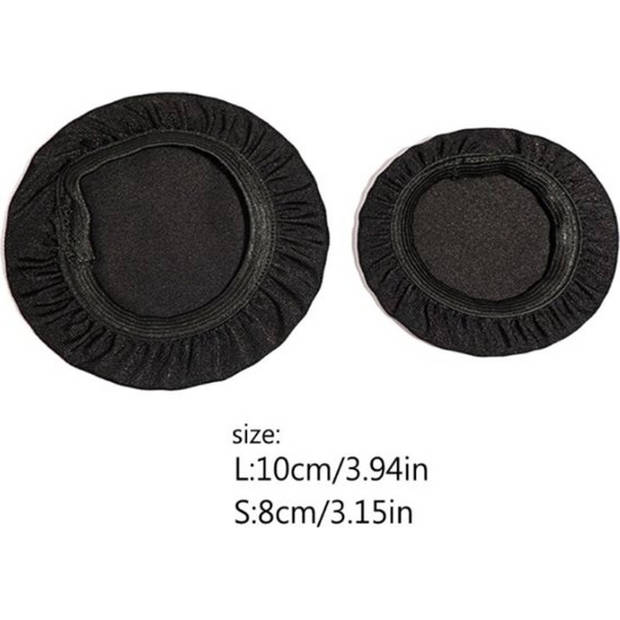 2 stuks Rekbaar Wasbare Ear Pad Covers - Maat M - Oorschelp beschermers hoofdtelefoon