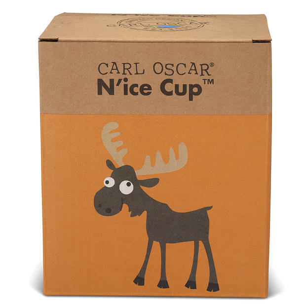 Carl Oscar N’ice Cup™ Snackbakje met koelelement - 0,5 L - Inclusief Bestek - Oranje