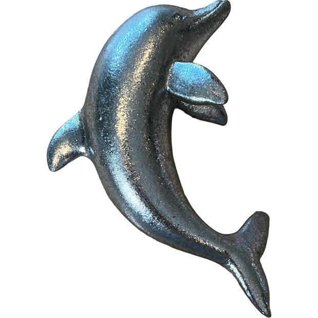 Dolfijn Pothanger Zilver H60x100mm - 2 Stuks